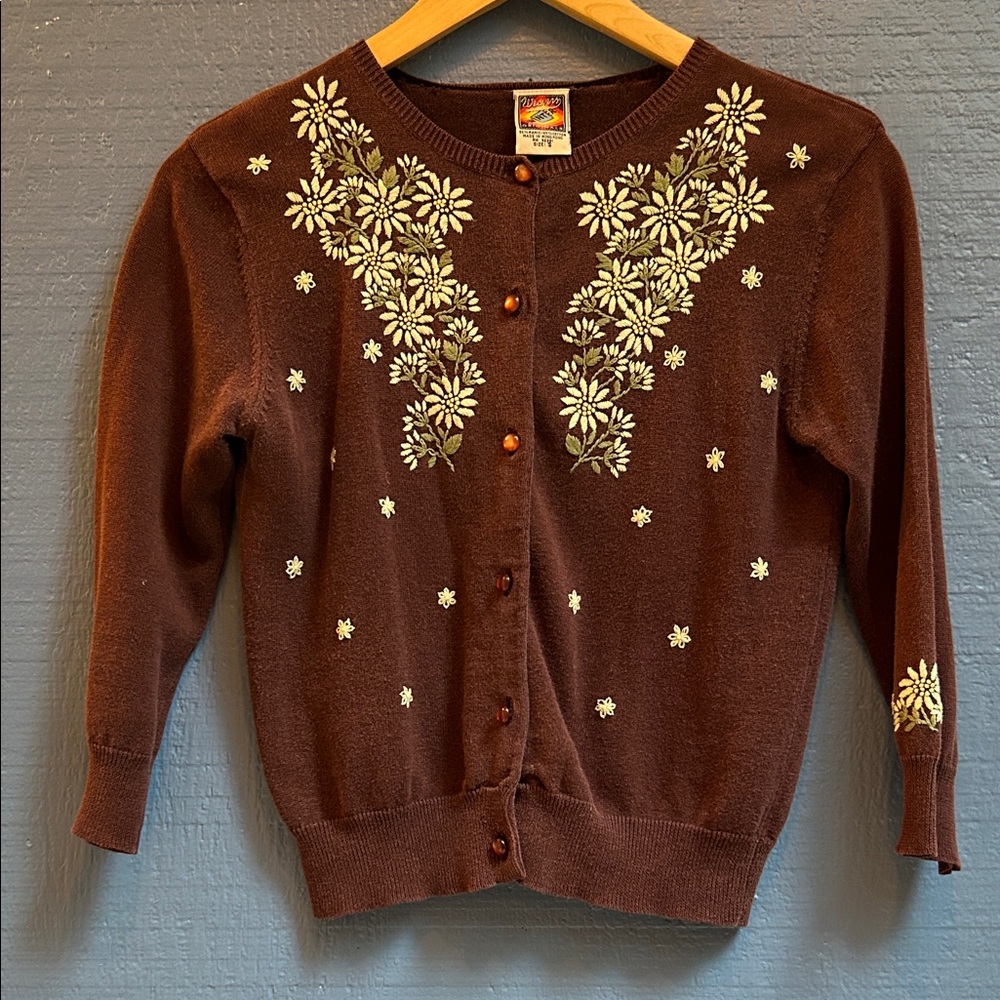 Vintage Embroidered Cardigan